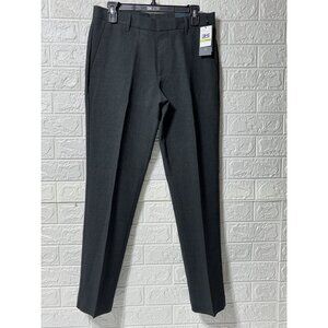 New w/ Tags - Perry Ellis Slim Fit Grey Plaid Dress Pants Women's Size 30 x 30